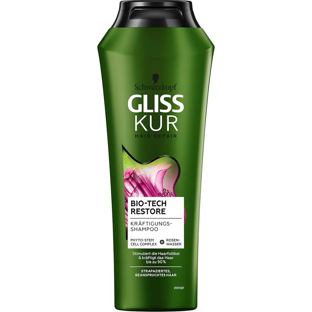 712KGuExlyL._AC_SL1500_ Gliss Schwarzkopf Kur Bio Tech Restore Hair Shampoo - 250ml - Image 1